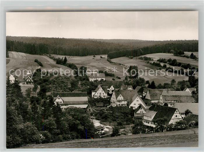 Obermusbach Freudenstadt Panorama mit Pension Lang Kurort im Schwarzwald