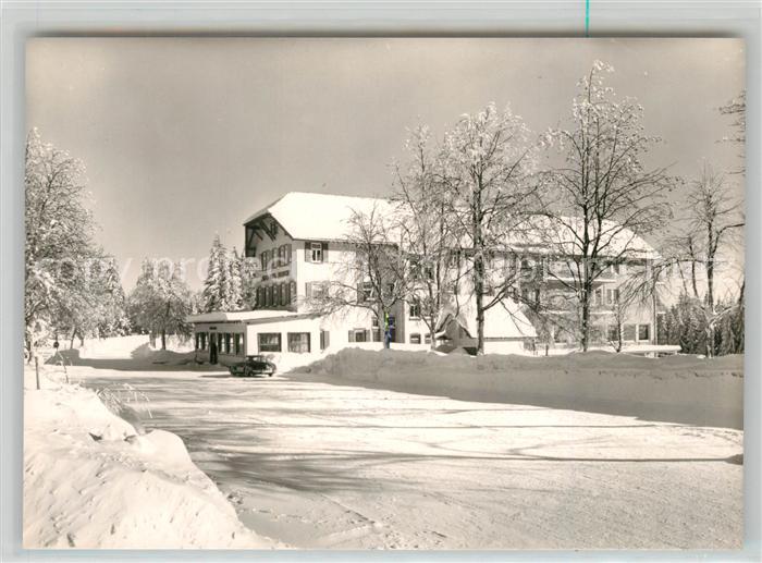 Zuflucht Hoehenhotel Winterlandschaft Schwarzwald