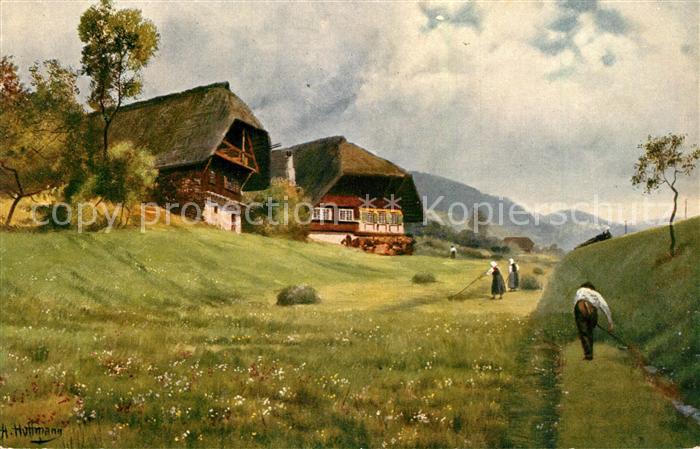 Hoffmann Heinrich Partie an der Schwarzwaldbahn Schwarzwa