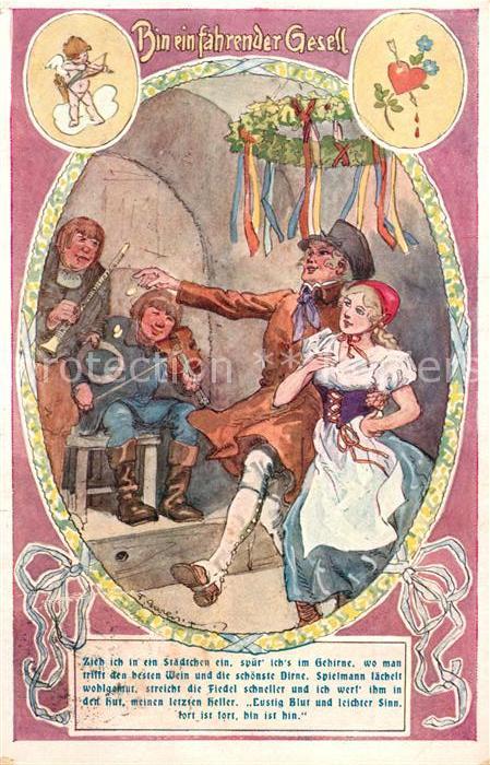 BDD Niederoesterreich Bin ein fahrender Gesell Musikanten Kla