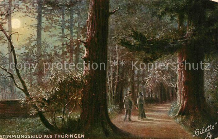 Verlag Tucks Oilette Nr. 190 B Friedrichroda Klostermauer