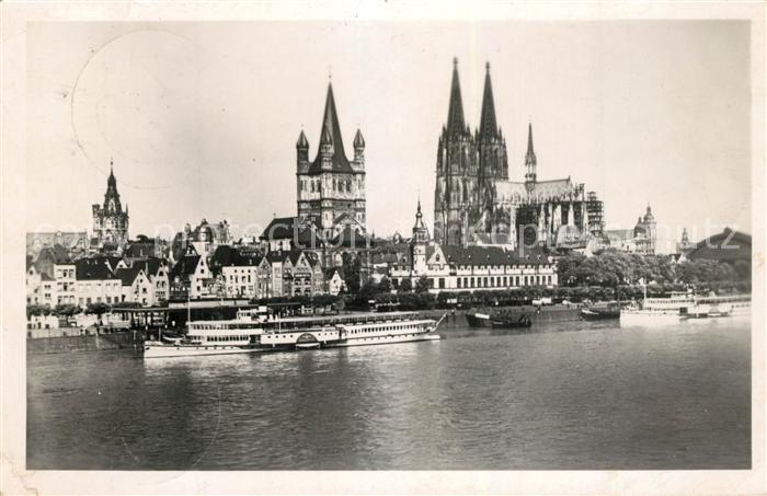 Dampfer Seitenrad Köln Dom