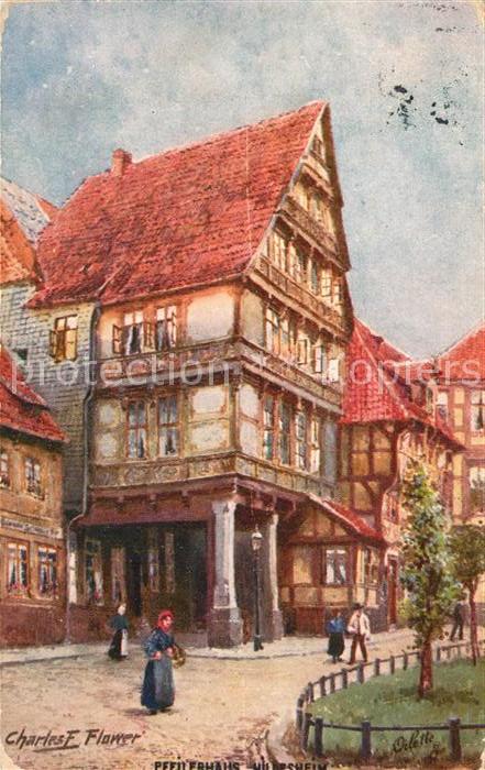 Verlag Tucks Oilette Nr. 632 Hildesheim Pfeilerhaus Charles E. F