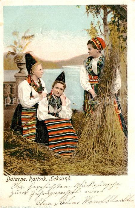 Trachten Schweden Dalarne Rättvik Leksand