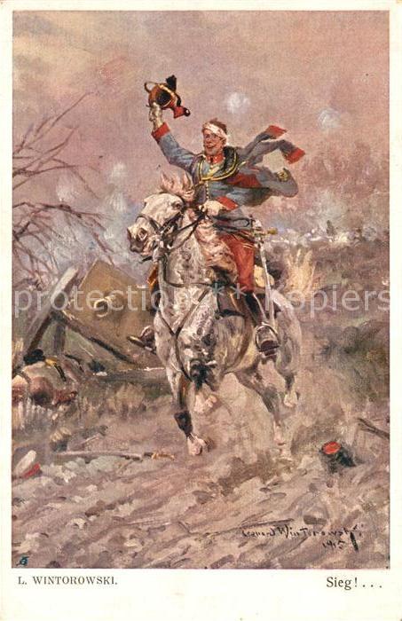 Kuenstlerkarte L. Wintorowski Sieg