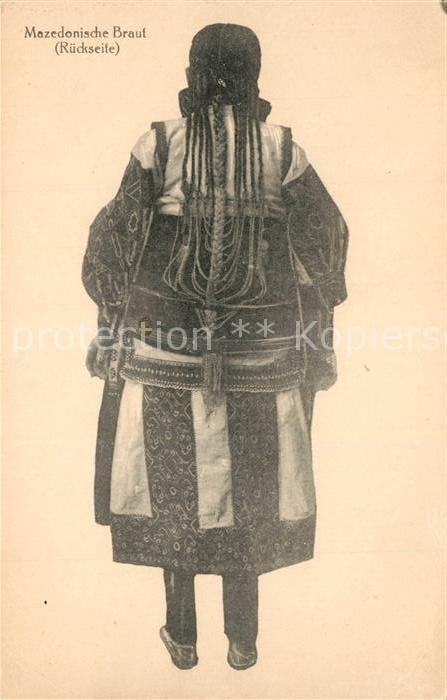 Trachten Mazedonien Braut