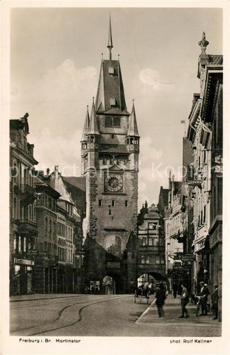 Foto Kellner Rolf Nr. 1835 Freiburg im Breisgau Martinstor