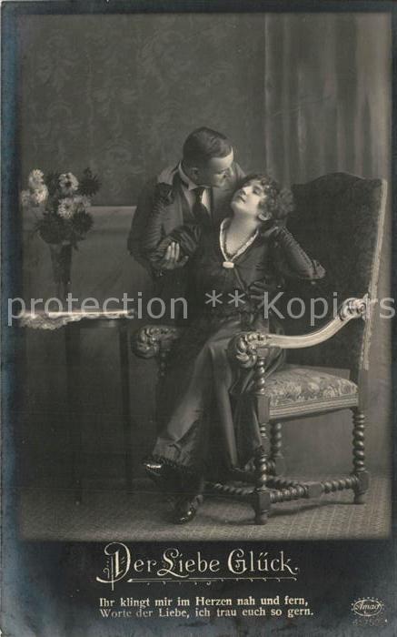 Foto Amag Nr. 61752/4 Der Liebe Glück Paar Vers