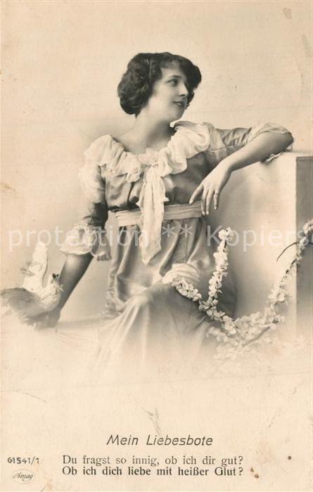 Foto Amag Nr. 61541/1 Mein Liebesbote Taube Frau