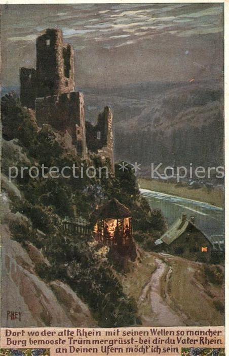 Hey Paul Nr. 97 Volksliederkaarte Dort wo der alte R