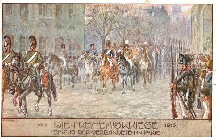 BDD Ostmark E. Kutzer Einzug der Verbündeten in Par