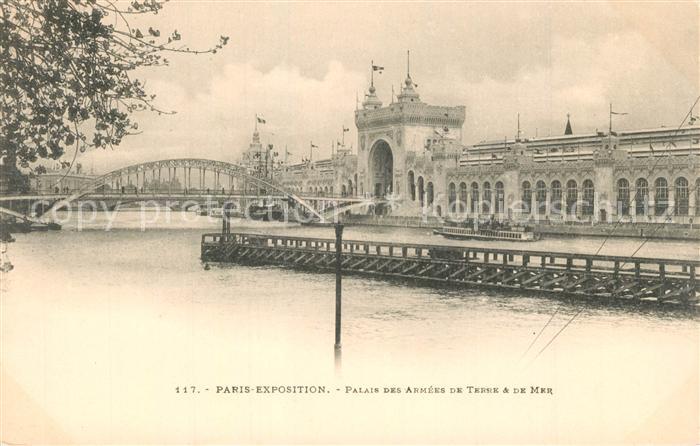 Exposition Universelle Paris 1900 Palais des Armees de Terre e de Mer