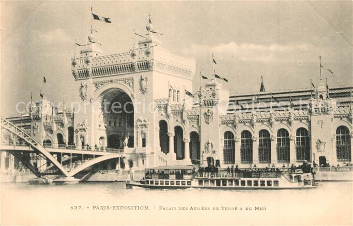 Exposition Universelle Paris 1900 Palais des Armees de Terre & de Mer Mot