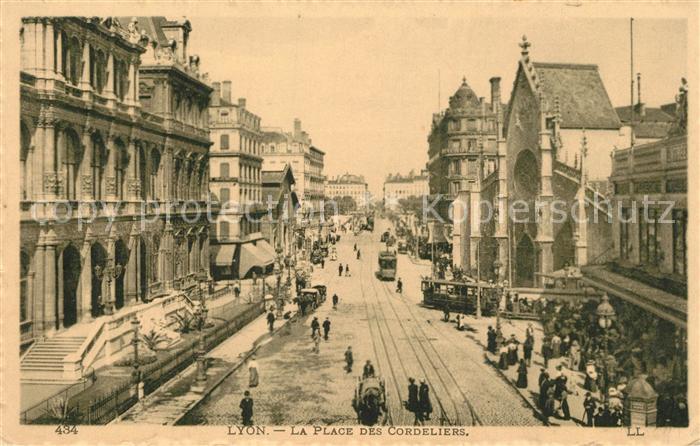 Strassenbahn Lyon Place des Cordeliers