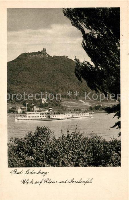 Dampfer Seitenrad Bad Godesberg Drachenfels