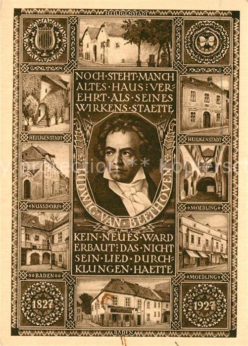 Beethoven Heiligenstadt Nussdorf Baden Moedling