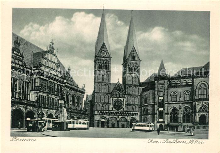Strassenbahn Bremen Dom Rathaus Boerse