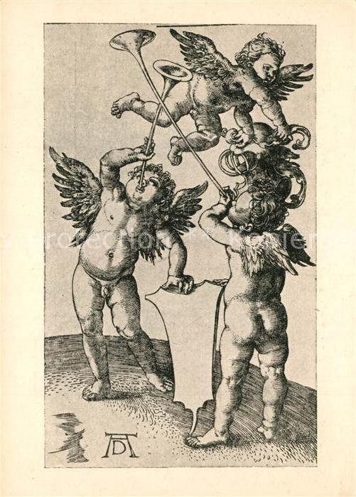 Duerer Albrecht Nuernberg Die drei Genien mit dem Helm
