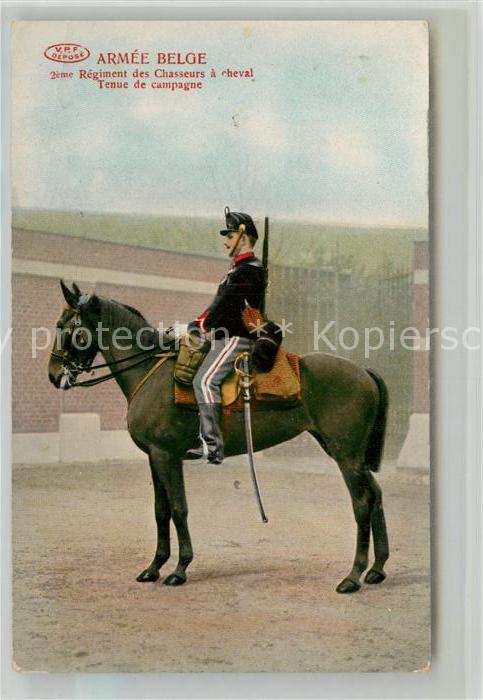 Militaria Belgien Regiment des Chasseurs a Cheval Tenue d