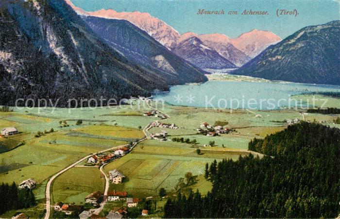 Maurach Achensee Alpenpanorama Photochromiekarte Nr 10758
