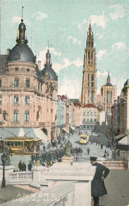 Anvers Antwerpen Canal au Sucre Eglise