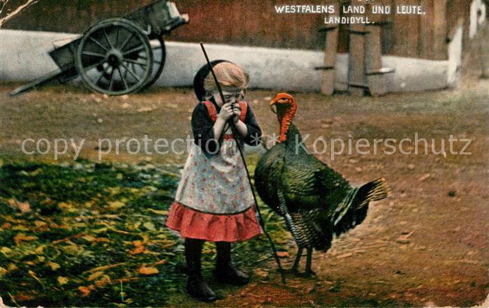 Landwirtschaft Kind Truthahn Westfalen
