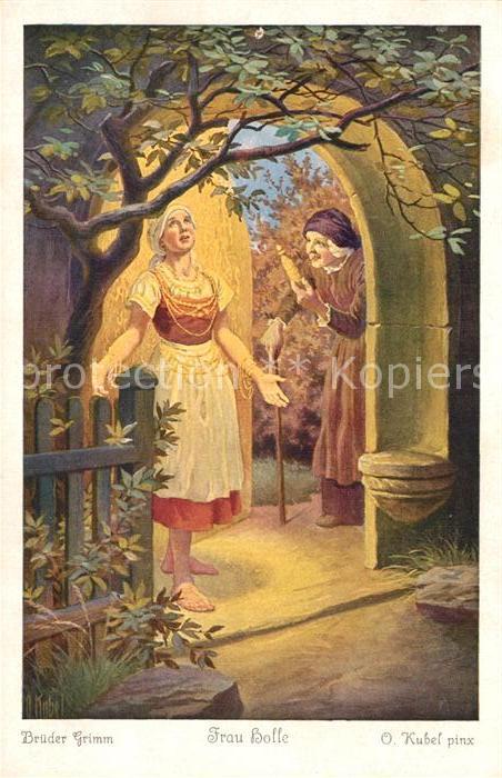 Maerchen Sagen Frau Holle Otto Kubel Nr. 3797 Serie 13