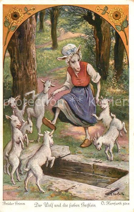 Maerchen Sagen Der Wolf und die sieben Geisslein O. He