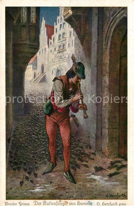 Maerchen Sagen Der Rattenfänger von Hameln O. Herrfurt