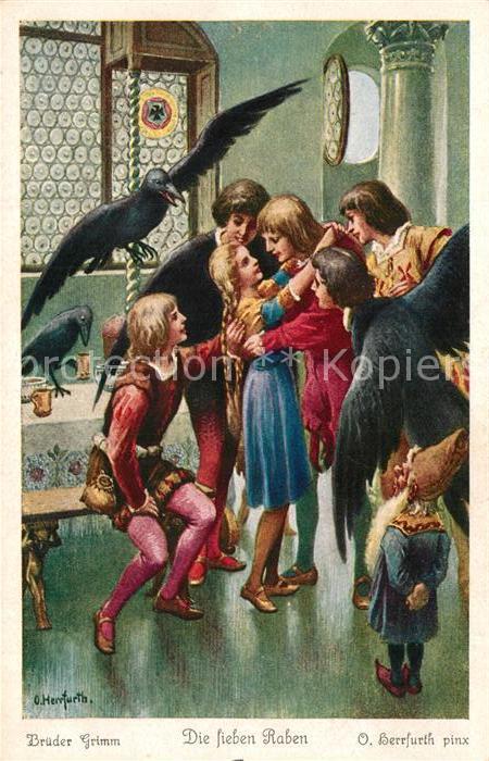 Maerchen Sagen Die sieben Raben O. Herrfurth Nr. 4893