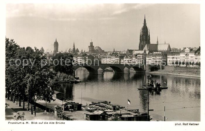 Foto Kellner Rolf Nr. 3918 Frankfurt am Main Alte Brücke