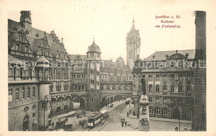 Strassenbahn Frankfurt am Main Rathaus Paulusplatz