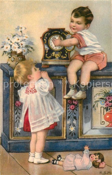 Kinder Child Enfants Uhr Puppe