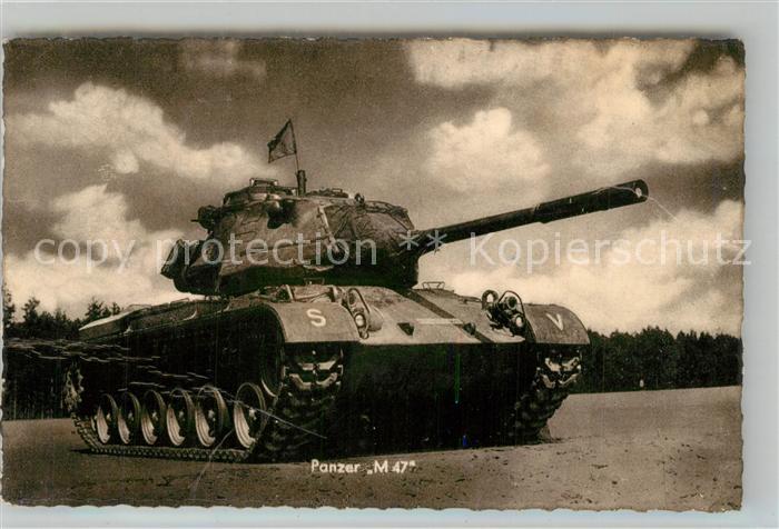 Militaria Panzer Panzer M 47 Deutsche Bundeswehr