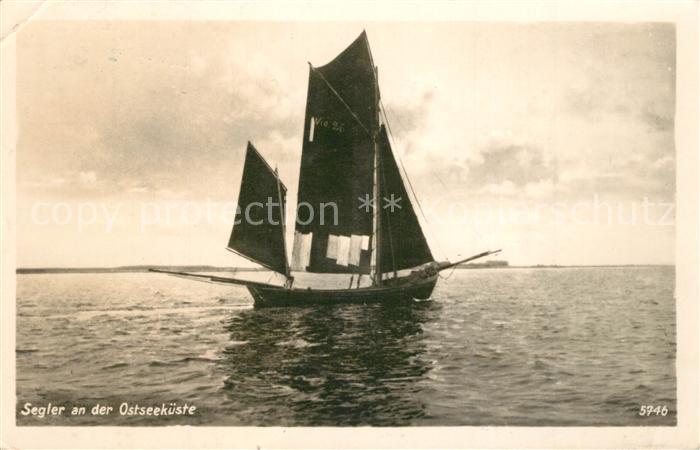 Segelboote Ostseekueste
