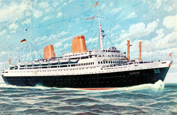 Dampfer Oceanliner MS Europa