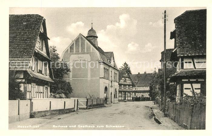 Hesselhurst Rathaus Gasthaus zum Schwanen