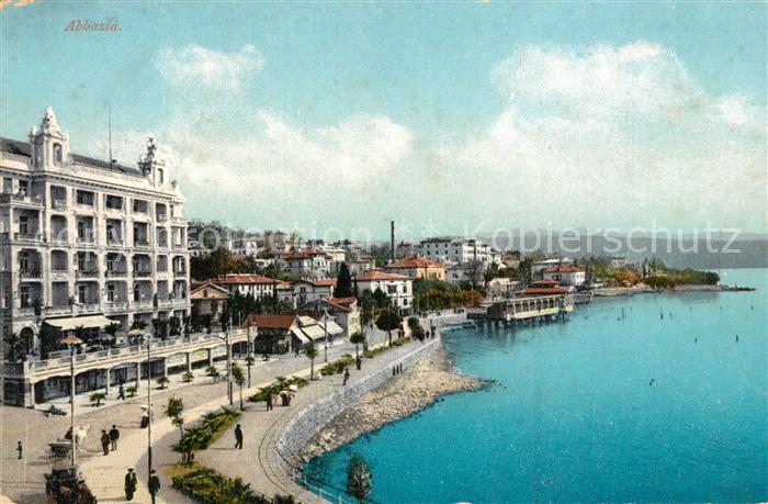 Opatija Abbazia Uferstrasse Panorama