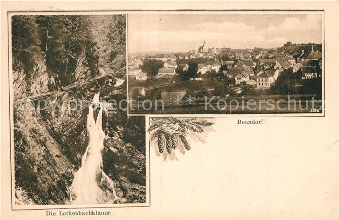 Bonndorf Schwarzwald Panorama Lothenbachklamm Wasserfall