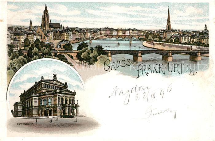 Frankfurt Main Panorama Opernhaus