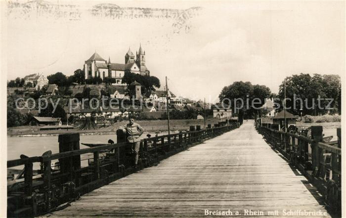 Breisach Rhein Schiffbruecke Muenster