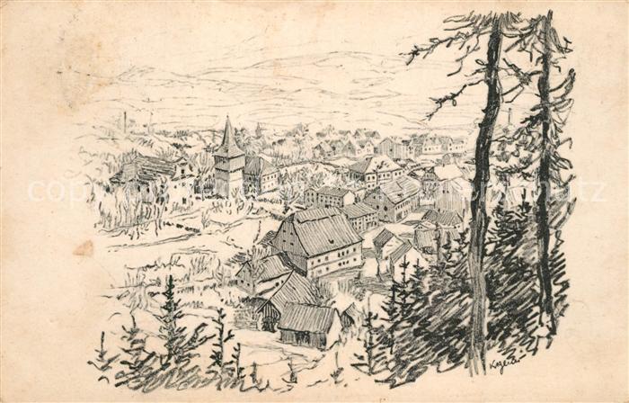 Hronov od Jiraskova buku Zeichnung