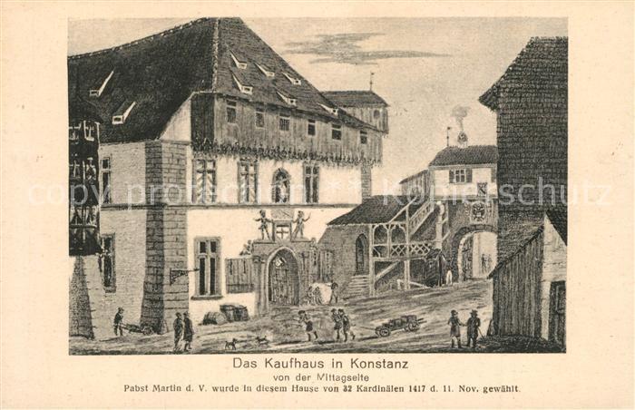 Konstanz Bodensee Kaufhaus Kuenstlerkarte