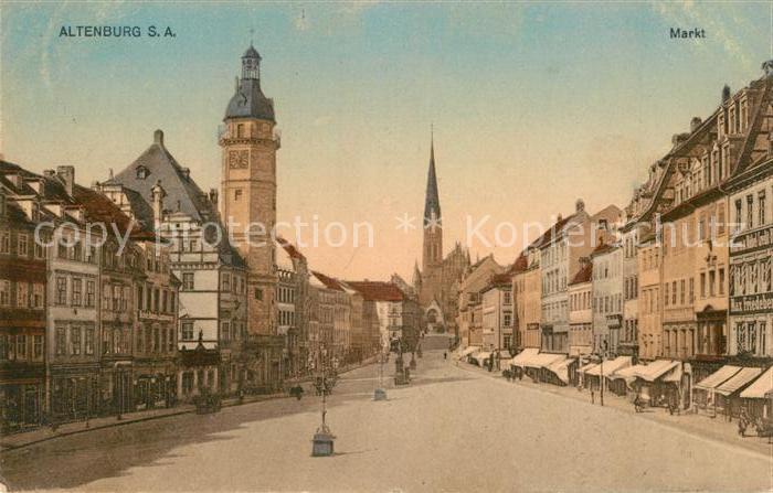 Altenburg Thueringen Marktplatz Kirche