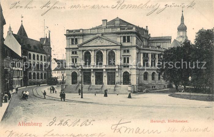 Altenburg Thueringen Herzogliches Hoftheater