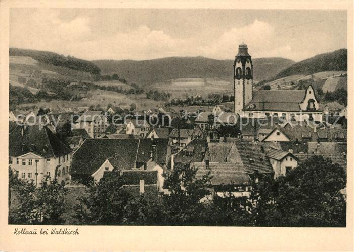 Kollnau Ortsansicht mit Kirche Schwarzwald
