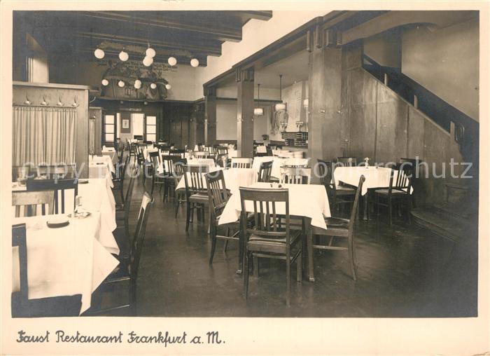 Frankfurt Main Faust Restaurant