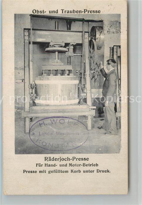 Konstanz Bodensee Raederjoch Presse der Fa Wolf Landmaschinen