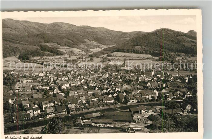 Waldkirch Breisgau Fliegeraufnahme mit Kandel