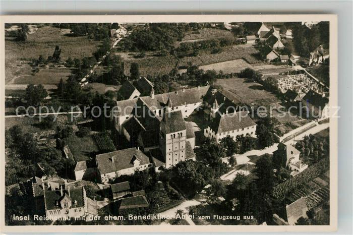 Mittelzell Ehemalige Benediktinerabtei Fliegeraufnahme